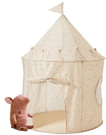 3 Sprouts - Tente de Jeu Enfant Intérieure et Extérieure, Cabane Enfant, Château, Maison de Jeu, Tentes de Jardin - Terrazzo Beige