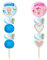 Lote de 15 Originales Brochetas de Golosinas con Chapa Alfiler Baby Shower a Elegir. Recuerdos. Detalles y Regalos para Fiestas de Cumpleaños, Bodas, Bautizos y Comuniones.DC (NIÑA)