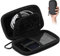 AGPTEK Schutzhülle für MP3-Player, (4 Zoll/2,4 Zoll), mit Metall-Karabinerhaken, für MP3 MP4 iPod Nano, iPod Shuffle, Schwarz