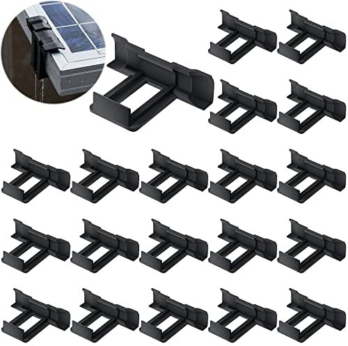 20 Clips de Drenaje de Agua de Panel Solar,Clip de Eliminación de Lodos de Panel Solar,Clips de Limpieza de Módulo Fotovoltaico,Para Eliminar los Lodos de los Paneles Fotovoltaicos (40 MM)