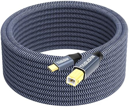TAISUSAN 10ft USB C to USB B Printer Cable - Compatible with MacBook Pro/Air, Printers and Scanners