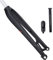 LHHL 26/27,5/29 Pollici MTB Forcella Rigida 15mmx100mm Perno Passante Tubo Dritto 1-1/8 Senza Filettatura Super Leggera Mountain Bike Forcelle Anteriori (Color : Black, Size : 29)
