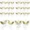 Diyfixlcd 24pcs Christmas Angel Ornaments Set Mini Size Angel Ornaments Clear Plastic Hanging Angels for Christmas Tree Decorations 7cm Asoorted Color