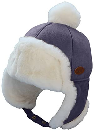 DUHGBNE Kinder Outdoor Winter Herbst Warm Baby Junge Mädchen Kinder Niedlich Pilot Gehörschutz Mütze Hut Rettungsdienst (C, One Size)