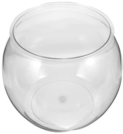 FRCOLOR Klarer Kunststoff Fischtank Transparentes Mikrolandschaft Aquarium Für Goldfische Und Betta Robustes Design Für Zuhause Büro Und Garten Langlebig Und Leicht Zu Reinigen Für