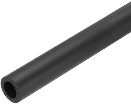 QUARKZMAN Rohrisolierung Schaumstoffrohr Dämmung 16mm(5/8) ID 26mm(1) OD 24 Wärmeschutz für Frostschutz, Griffisolierung, Schwarz