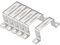 MACHSWON 38 x 61mm U Shaped Strut Connector Bracket 304 Stainless Steel Square Pipe Clamp for Door Closed Bar Holder 6pcs