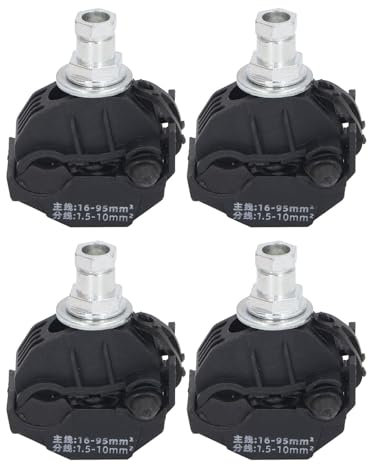 Connettore Perforante Isolante con Struttura Sigillata, Senza Distacco per Circuiti Sotto Tensione, Illuminazione Stradale, PVC e Rame, 5 Pezzi (JJC-2)