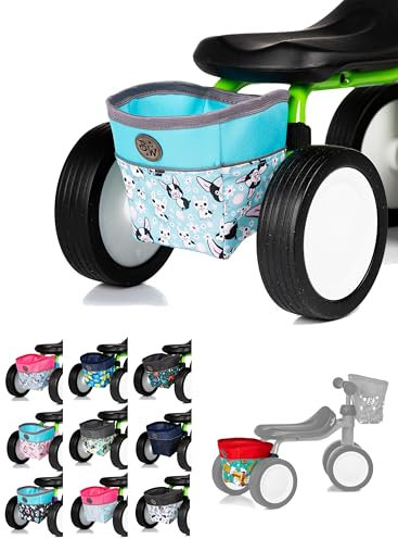 BambiniWelt by Rafael K. Rahmentasche für Kinder – für Laufrad, Dreirad & Rutschfahrzeuge – kompatibel mit PUKYlino, WUTSCH, FITSCH & My First PUKY – robust, wasserabweisend, Farbe: Modell 06