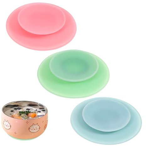 ORFOFE 3 Ventosas De Silicona Doble Cara Soporte Para Platos Ventosa Anti Caídas Para Vajilla