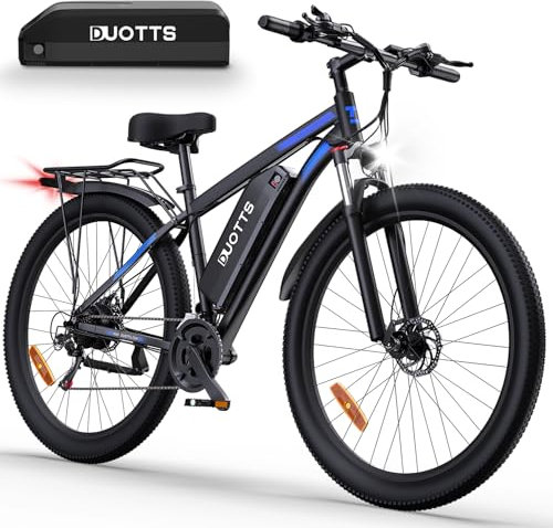 DUOTTS C29 Velo Électrique, VTT Homme Adulte 29 Pouces avec Batterie Amovible 48V 15AH, E-Bike Écran LCD et 21 Vitesses, Ebike pour Femme avec Double Disque de Frein (Deux Batterie)