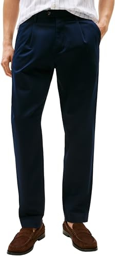 Tommy Hilfiger Herren Chino Hose Harlem Satin Relaxed Fit