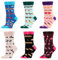 WeciBor Damen Lustige Bunte Socken, 6 Paar Mehrfarbig Tier, Größe 35-38