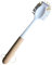 Afnax Dish Cleaning Brush with Handle Built in Scraper, Bamboo Scrubbing Brush for Pots, Pans, Dish Plates, Multiple cleaning, Kitchen Cleaning Sink,Wood Plastic Handle Kitchen Brush