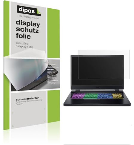 dipos I 2x Pellicola Protettiva antiriflesso compatibile con Acer Nitro 5 Gaming AN517-55 Pellicola di Protezione