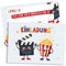 ZETTMANN® 10er Premium Kino Einladungskarten I Einladungskarten Kindergeburtstag Kino I Einladung Kino I Geburtstagseinladungen I Partyeinladungen als Filme Abend für Jungen & Mädchen (Popcorn Kino)