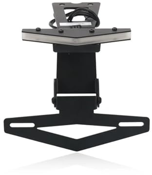 XINWELZ Kennzeichenhalter Motorrad Kompatibel Mit Ducati Für Monster Für 950 Für 937 2021 2022 2023 Motorrad-Rücklichtbremse Mit Blinkerlicht Kennzeichenhalterung