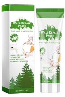 Fertigspachtel,spachtelmasse,Wandrissfüller,Bohrloch- und Rissfüller Spachtelmasse, Für Wand- und Deckenflächen im Innen- & Außenbereich,Reparatur-Spachtel Für Risse und Löcher (Green, 5.5x15.8cm)