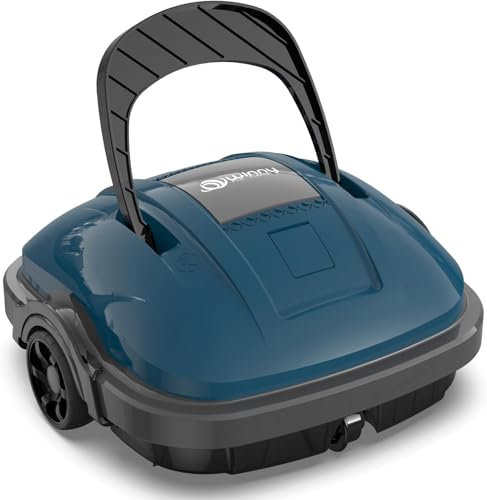 WINNY POOL CLEANER Robot Piscine sans Fil Double Motorisation Aspirateur Robot Piscine 100 Mins d'Aspiration Puissante Robot | Stationnement Automatique pour Piscine Hors Sol Jusqu'à 80m² Bleu Foncé
