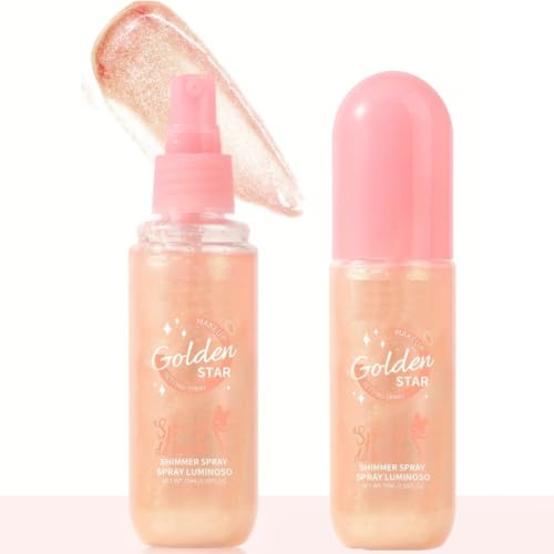 KARLOR flüssig Highlighter Gesicht Körper Glitzer Highlighter Liquid Shimmer Glow Body Glitter Face cremig Glitzer Gel flüssig Glitzer Strahlend für Gesicht Körper Haar Makeup (03#Champagne)