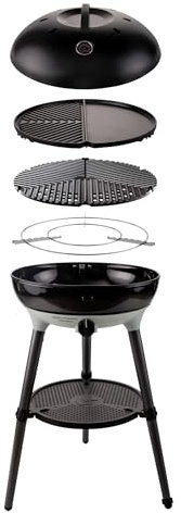 CADAC Carri Chef 50 Barbecue a Gas Portatile | Barbecue da Tavolo e Libero con Accensione Automatica e Borsa da Trasporto per Campeggio, Giardino, Balcone, Uso esterno