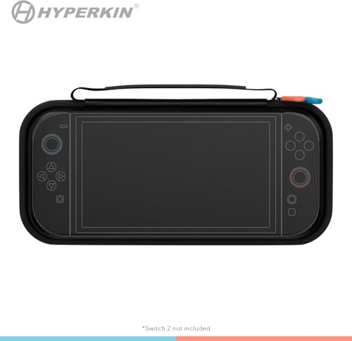 Hyperkin EVA Hard Shell Carrying Case for Nintendo Switch 2 – Protective Travel Case with Game Card Storage & Accessory Pocket