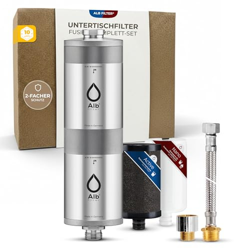 Alb Filter UNTERTISCH FUSION Wasserfilter Küche Edelstahl Natur + PROTECT