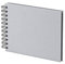 Rössler Papier 1329452170 - S.O.H.O. Wire-O Fotoalbum 195 x 145 mm, 40 schwarze Seiten, Stone, 1 Stück