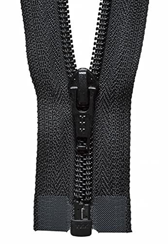 YKK Cerniera a Spirale, No. 580 Nero, 61 cm Length
