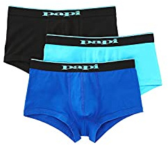 Papi Men's 3-Pack Premium Lifestyle Brazilian Solid Trunk Boxer Briefs