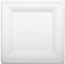 50 Teller, Zuckerrohr pure eckig 20 cm x 20 cm weiss