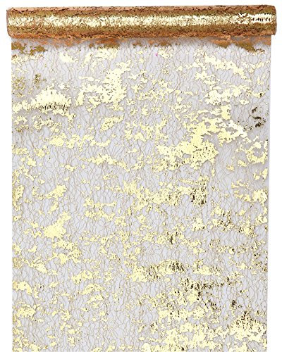 Santex Tischläufer Fantasie, glänzend, Polyester Gold