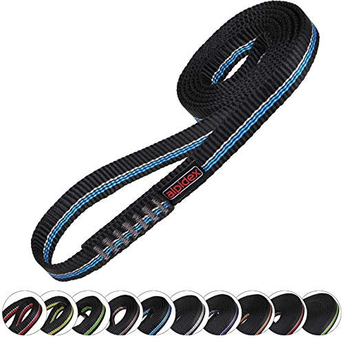 ALPIDEX Bandschlinge in unterschiedlichen Längen 16 mm 22 kN Rundschlinge Klettern Polyamid - 180 cm