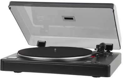 Krüger&Matz KM0516 Plattenspieler Model TT-501 schwarz/Silber