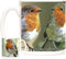 KAZMUGZ CUTE ROBIN RED BREAST MUG Magnificent Robin Birds on an 11oz ceramic mug. Dishwasher and Microwave safe ANIMALS of The WORLD RANGE
