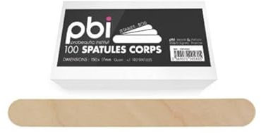 Spatules Corps Jetable Bois 15 * 1.8cm x100