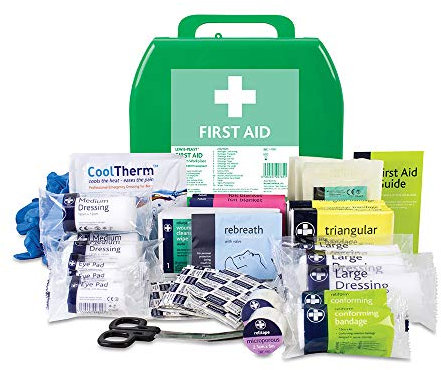 Lewis-Plast Medium Premium BS8599-1 Compliant (Low-Risk High Risk) First Aid Kit - First Aid Kit for Injuries