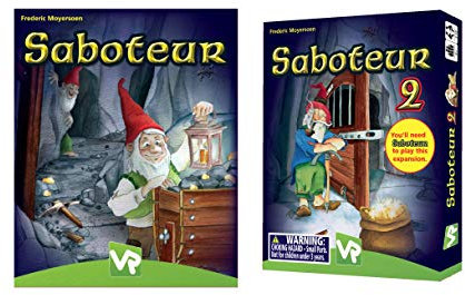 Amigo Games Saboteur und Saboteur 2 Erweiterungspaket Kartenspiel Bundle
