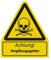 Aufkleber „Achtung Vergiftungsgefahr“ Kombi Warnung Folie nach ISO 7010 W016 | 210x245 mm Made in Germany