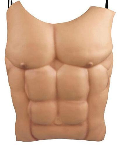 PULABO Halloween Faux Muscle Poitrine Déguisement Cosplay Costume De Fête Muscle Costume De Mascarade Costaud Prop Homme De Ventre Poitrine Robe De Fête Halloween Décoration Décoration M Durable et U