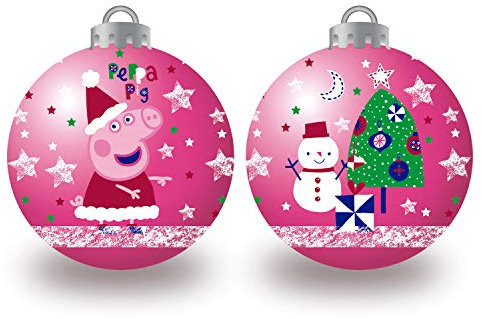 ARDITEX PP14017 6er-Pack Weihnachtskugeln Durchmesser 8 cm von EONE-Peppa Wutz