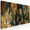 murando - Quadro Astratto 120x40 cm 1 Pezzo Stampa su Tela in TNT Tessuta XXL Quadri Moderni Murale Arte Moderno Grafica Decorazioni da Parete Pittura Decori Pianta Monstera Botanico b-C-0841-b-a