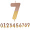 Talking Tables Rose Gold Number 7 Candle Premium Quality Pink Birthday Cake Topper Decoration for Kids, Adults, 7th, 70th Party, Anniversary, Milestone, ROSEGOLD7, Bday-Candle-GD-RO-7