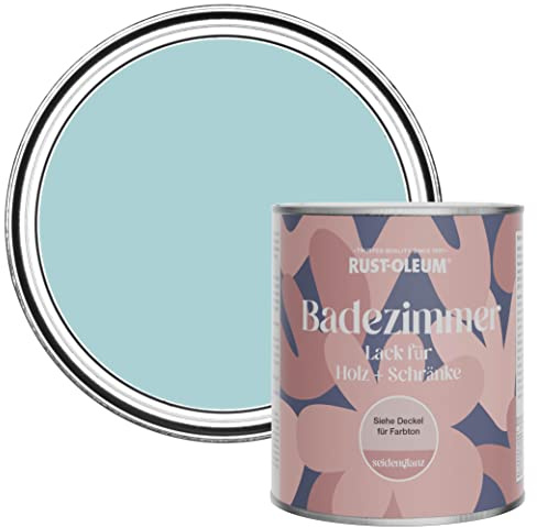 Rust-Oleum Blue Moisture Resistant Bathroom Wood and Cabinet Paint in Satin Finish - Little Cyclades 750ml