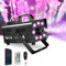 Nebelmaschine, Hakuta Wi-Fi Intelligente Nebelmaschine mit 8 LED Lichtern und 13 bunten LED Lichteffekten, App Steuerung LED Nebelmaschine 500W 2300CFM mit 300ml Nebelflüssigkeit Tank für Halloween