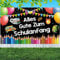 IWTBNOA Einschulung Girlande Banner Deko, Alles Gute Zum Schulanfang Banner, Willkommen Schulanfang Banner, Schuleinführung Banner Deko, Schulkind Girlande, Einschulung Deko für Kinder Jungen Mädchen