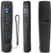 Housse Coque en Silicone pour BT YouView Boîte Décodeur Télécommande, Etui de Protection pour BT YouView Télécommande, Antidérapage, Antisismique, Lavable (Noir)