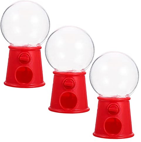 TOYANDONA 3PCS Kids Mini Gumballs Machines Desk Vending Machine Candy Box Candy Dispenser Mini Candy Dispenser Candy Machine Children Money Bank Gumball Machine for Kids