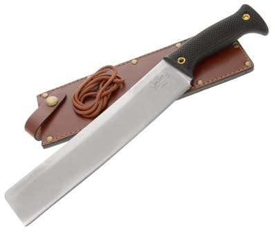 Cold Steel Jimi Slash 10 CPM-3V Cleaver Blade 5 Kray-Ex Ergonomic Handle Competition Chopper - Premium Leather Sheath Included