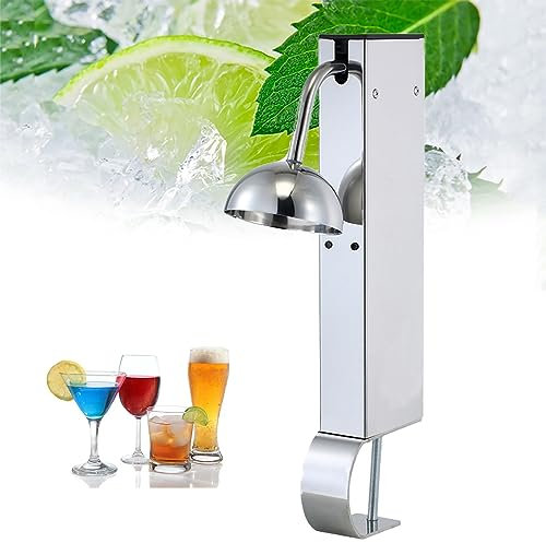 TsoLay Mini CO2 Glass Freezer, c with Full Mirror Stainless Steel Stabilized Body and Pull-down Refrigeration, Can Be Quickly Frozen To -45°C, for Cocktail, Beer, Wine, Bar